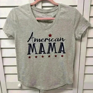 Ana Cabana American Mama V-Neck T-Shirt Size S
